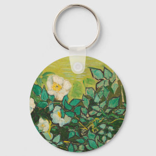 Vincent Van Gogh Wilde Rosen Fine Art Schlüsselanhänger