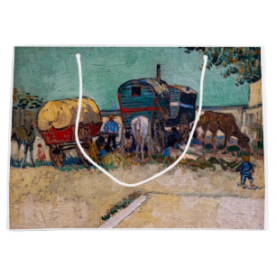 Vincent van Gogh - Wohnwagen, Zigeunerlager bei Ar Große Geschenktüte