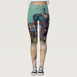 Vincent van Gogh - Wohnwagen, Zigeunerlager bei Ar Leggings