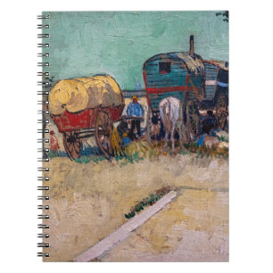 Vincent van Gogh - Wohnwagen, Zigeunerlager bei Ar Notizblock