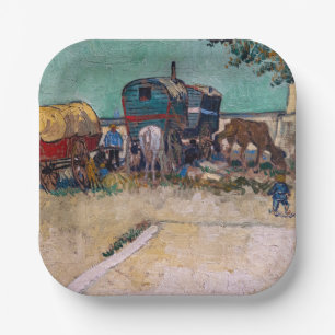 Vincent van Gogh - Wohnwagen, Zigeunerlager bei Ar Pappteller