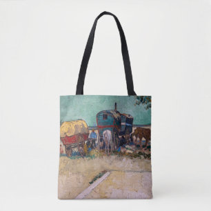Vincent van Gogh - Wohnwagen, Zigeunerlager bei Ar Tasche