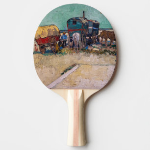 Vincent van Gogh - Wohnwagen, Zigeunerlager bei Ar Tischtennis Schläger