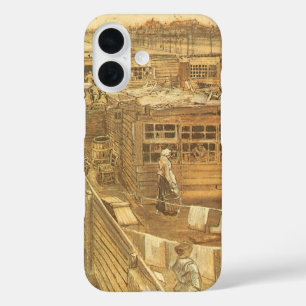 Vincent van Gogh - Zimmerei und Wäscherei iPhone 16 Hülle
