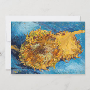 Vincent van Gogh - Zwei abgeschnittene Sonnenblume Einladung