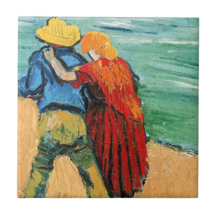 Vincent van Gogh - Zwei Liebende Fliese