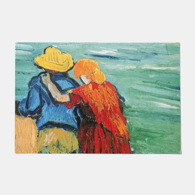 Vincent van Gogh - Zwei Liebhaber Fußmatte (Vorderseite)