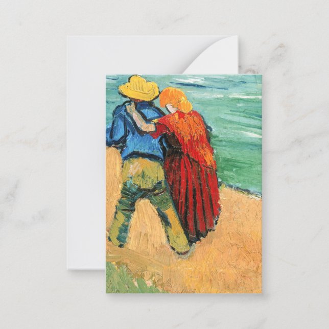 Vincent van Gogh - Zwei Liebhaber Mitteilungskarte (Vorderseite)