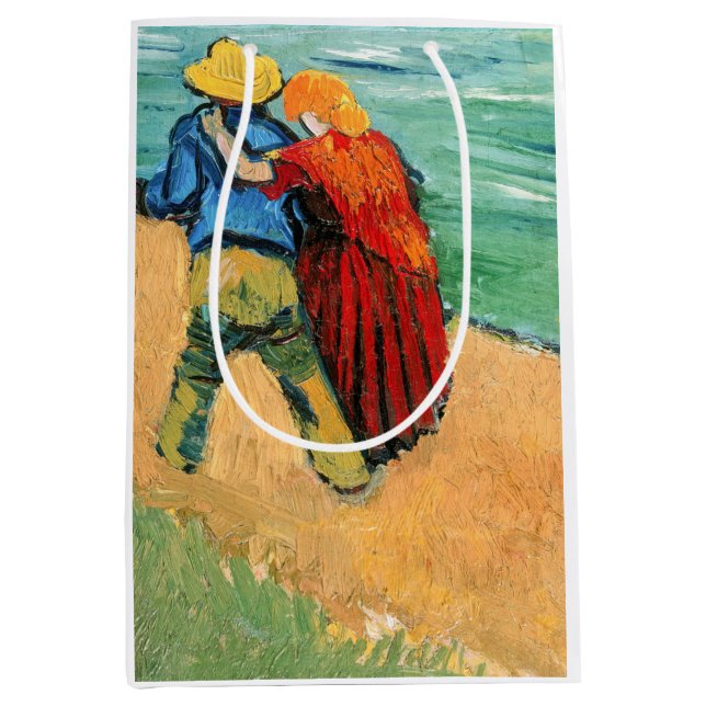 Vincent van Gogh - Zwei Liebhaber Mittlere Geschenktüte (Vorderseite)
