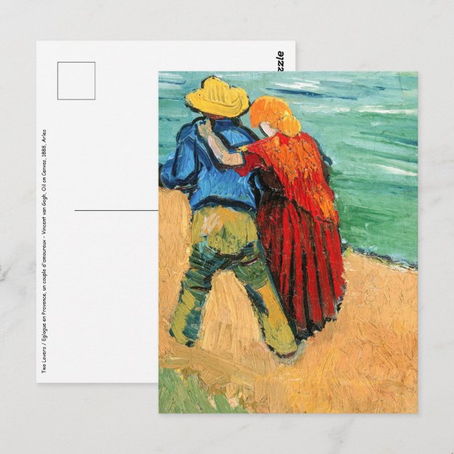Vincent van Gogh - Zwei Liebhaber Postkarte (Vorne/Hinten)