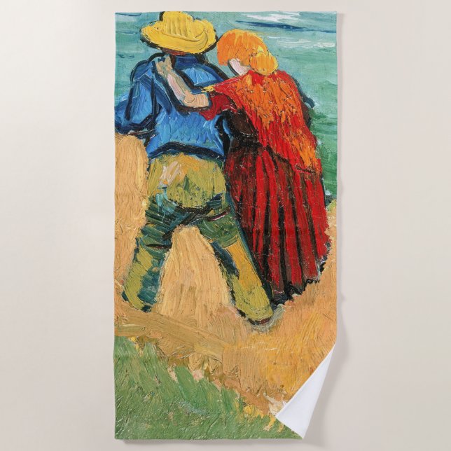 Vincent van Gogh - Zwei Liebhaber Strandtuch (Vorderseite)