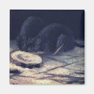 Vincent Van Gogh - Zwei Ratten - Rat Lover Fine Ar Magnet