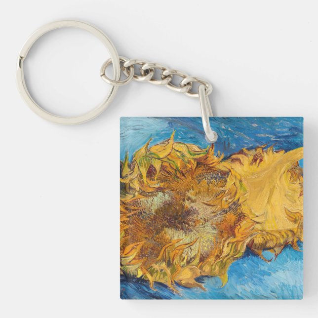 Vincent van Gogh - Zwei Schnittblumen Schlüsselanhänger (Vorderseite)