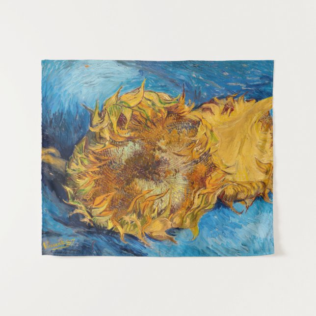 Vincent van Gogh - Zwei Schnittblumen Wandteppich (Vorderseite (Horizontal))