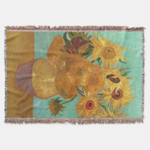 Vincent Van Gogh Zwölf Sonnenblumen in einer Vase Decke