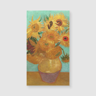 Vincent Van Gogh Zwölf Sonnenblumen in einer Vase Magnetkarte