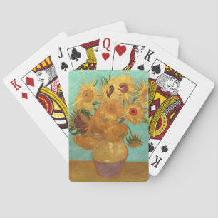 Vincent Van Gogh Zwölf Sonnenblumen in einer Vase Spielkarten