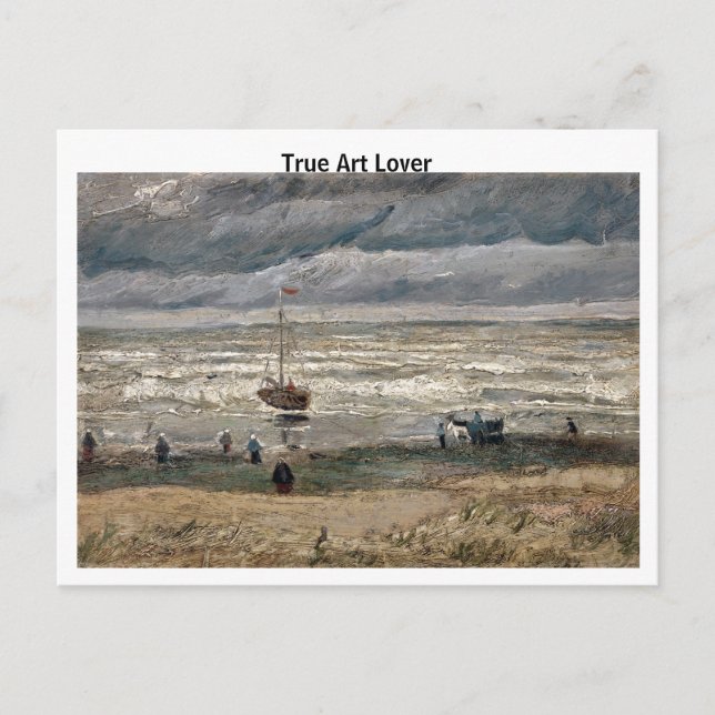 Vincent van Gogh's Beach in Scheveningen Postkarte (Vorderseite)