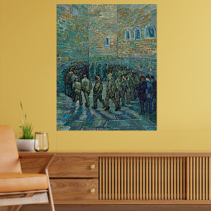 Vincent van Goghs Die Gefangenen beim Rundgang Poster
