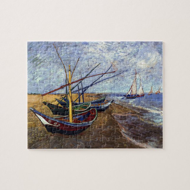 Vincent van Gogh's Fishing Boats (Horizontal)