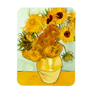 Vincent van Goghs gelbe Sonnenblume, die 1888 malt Magnet