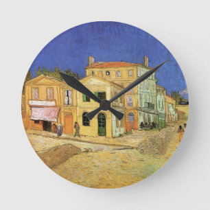 Vincent van Goghs Haus in Arles Runde Wanduhr