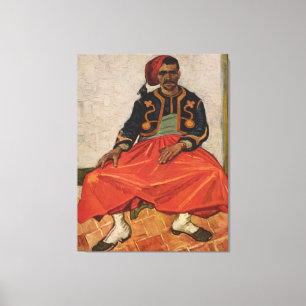 Vincent van Gogh's Malerei "The Zouave" (1888) Leinwanddruck