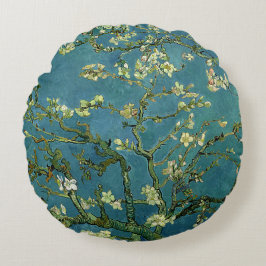 Vincent van Goghs Mandel-Blüten-Kissen Rundes Kissen