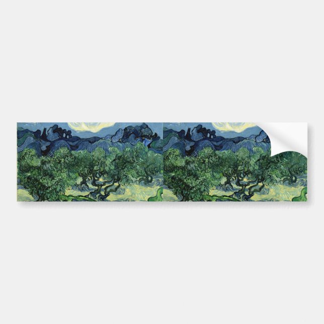 Vincent van Gogh's Olive Trees (1889) Autoaufkleber (Vorne)