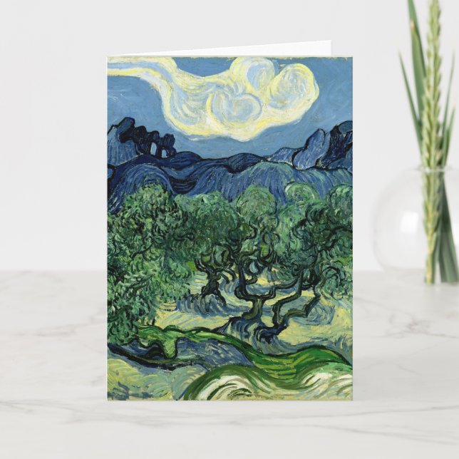 Vincent van Gogh's Olive Trees (1889) Karte (Vorderseite)