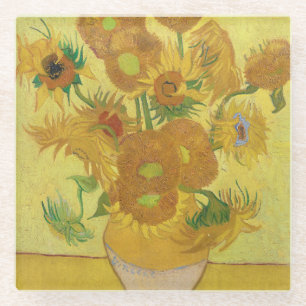 Vincent van Gogh's Sonnenblumen (1888) Glasuntersetzer