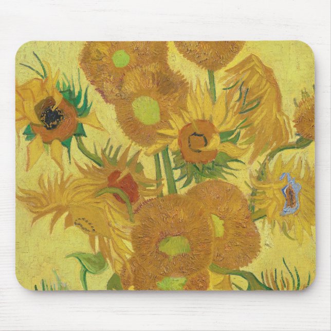 Vincent van Gogh's Sonnenblumen (1888) Mousepad (Vorne)