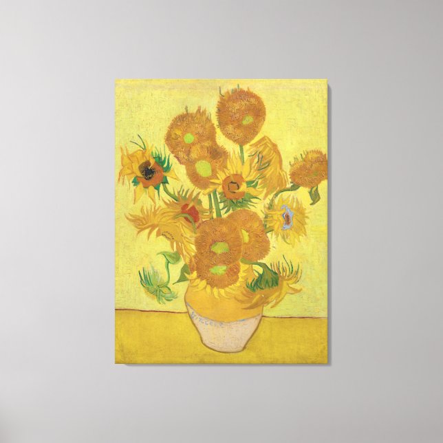 Vincent van Gogh's Sonnenblumen Leinwanddruck (Vorderseite)