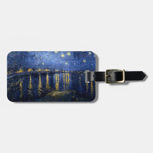 Vincent van Gogh's Starry Night Over the Rhone Gepäckanhänger (Vorderseite horizontal)