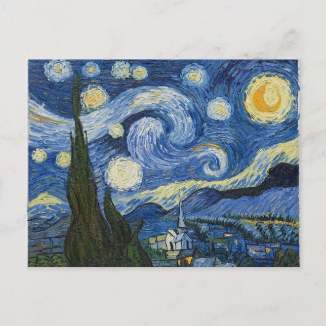 Vincent Van Gogh's Starry Night Postkarte (Vorderseite)