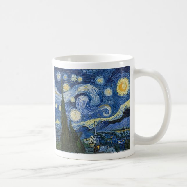 Vincent van Goghs sternenklare Nacht Kaffeetasse (Rechts)