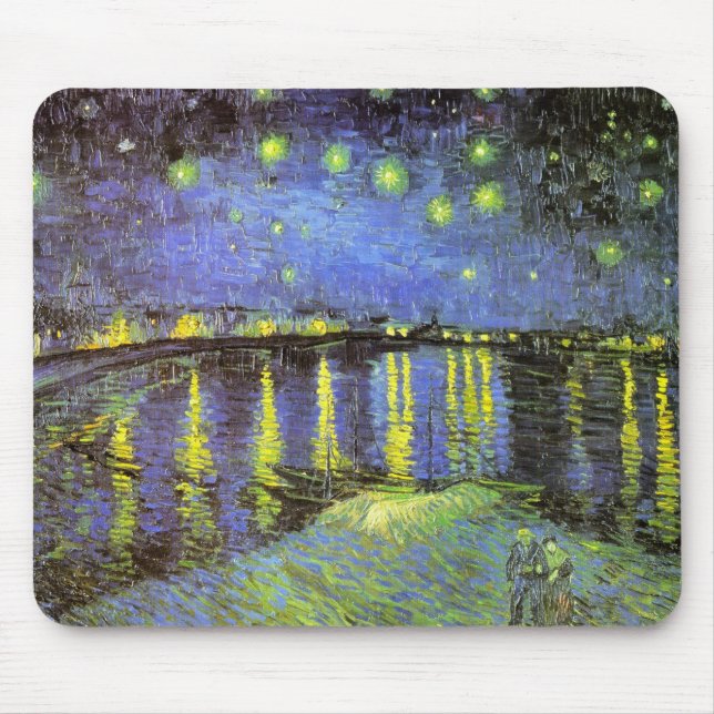 Vincent van Goghs sternenklare Nacht über der Mousepad (Vorne)