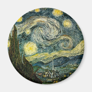 Vincent van Goghs Sternennacht (1889) Magnet