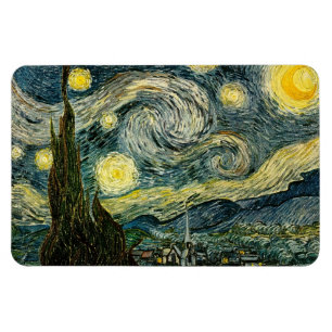 Vincent van Goghs Sternennacht (1889) Magnet
