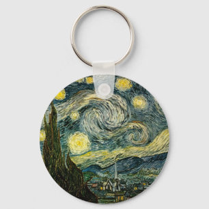 Vincent van Goghs Sternennacht (1889) Schlüsselanhänger