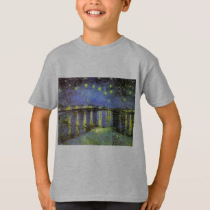 Vincent van Goghs Sternennacht über der Rhone T-Shirt