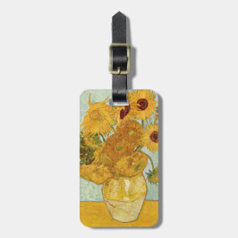 Vincent van Gogh's Stilleben mit 12 Sonnenblumen Gepäckanhänger