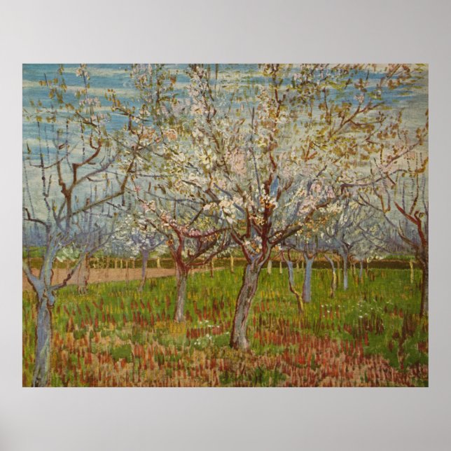 Vincent van Gogh's "The Pink Orchard" (1888) Poster (Vorne)