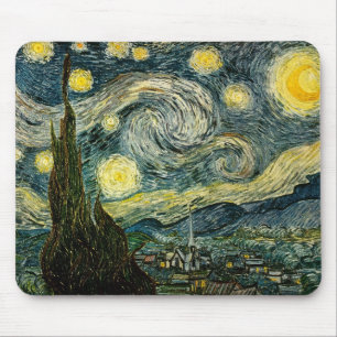 Vincent van Gogh's The Starry Night (1889) Mousepad