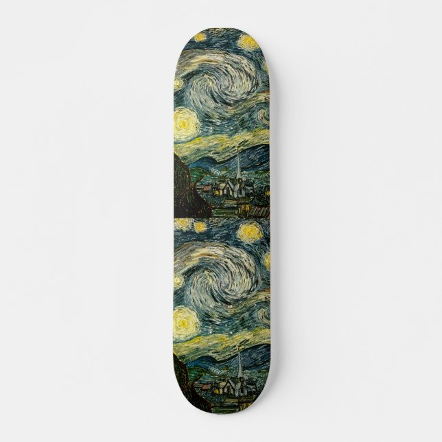 Vincent van Gogh's The Starry Night (1889) Skateboard (Vorne)
