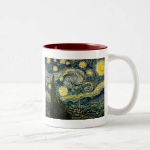 Vincent van Gogh's The Starry Night (1889) Zweifarbige Tasse