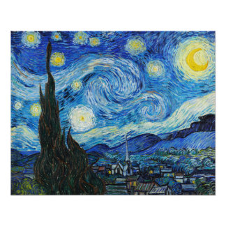 Vincent Van Gogh's The Starry Night Fotodruck