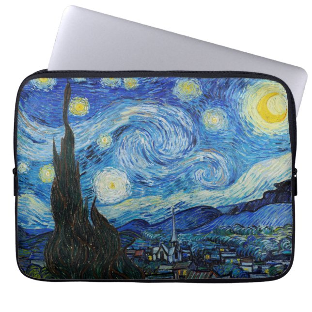 Vincent Van Gogh's The Starry Night Laptopschutzhülle (Vorderseite)
