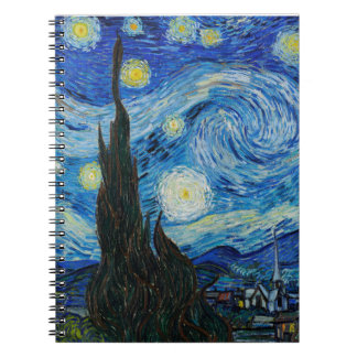 Vincent Van Gogh's The Starry Night Notizblock