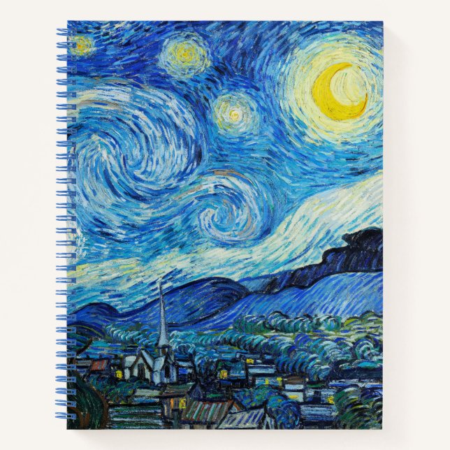 Vincent Van Gogh's The Starry Night Notizbuch (Vorderseite)